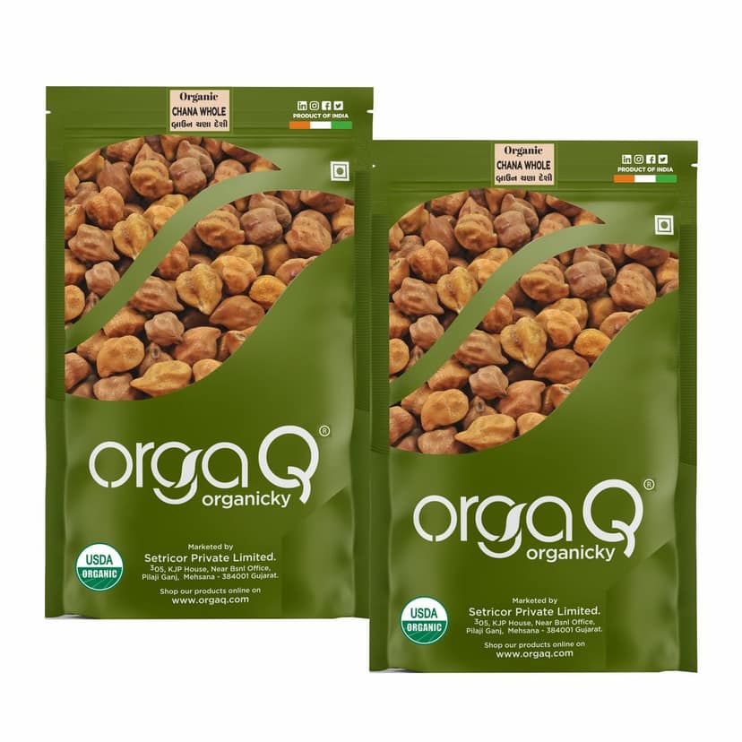 OrgaQ Organicky Organic Black Chana Whole