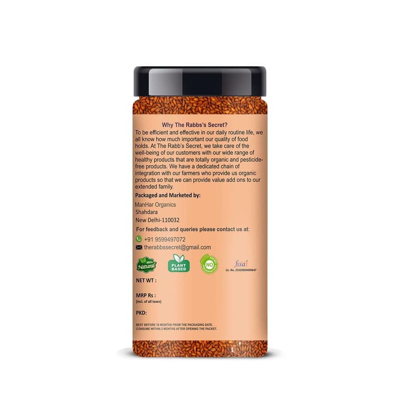 The Rabb's Secret Halim Seeds Jar 150gm (Aliv/Garden Cress/Haleem seeds)- for Eating and Weight management, Immunity Booster Superfood view 2
