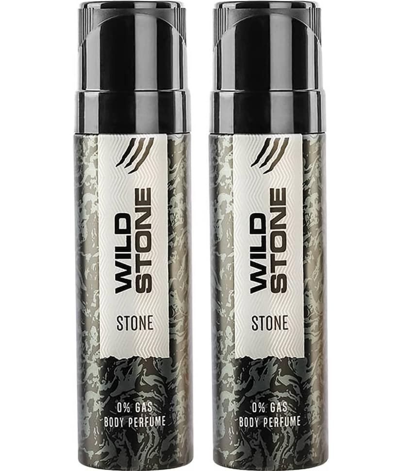 Wild Stone Stone Pefume Body Spray for Men 120ml, Pack of 2 (240ml)
