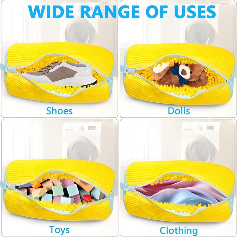 Shoe Washing Machine Bag for All Shoe Types – Reusable Shoe Cleaning Laundry Bag for Washer & Dryer, Protective Mesh Shoe Wash Bag for All Shoe Sizes view 2