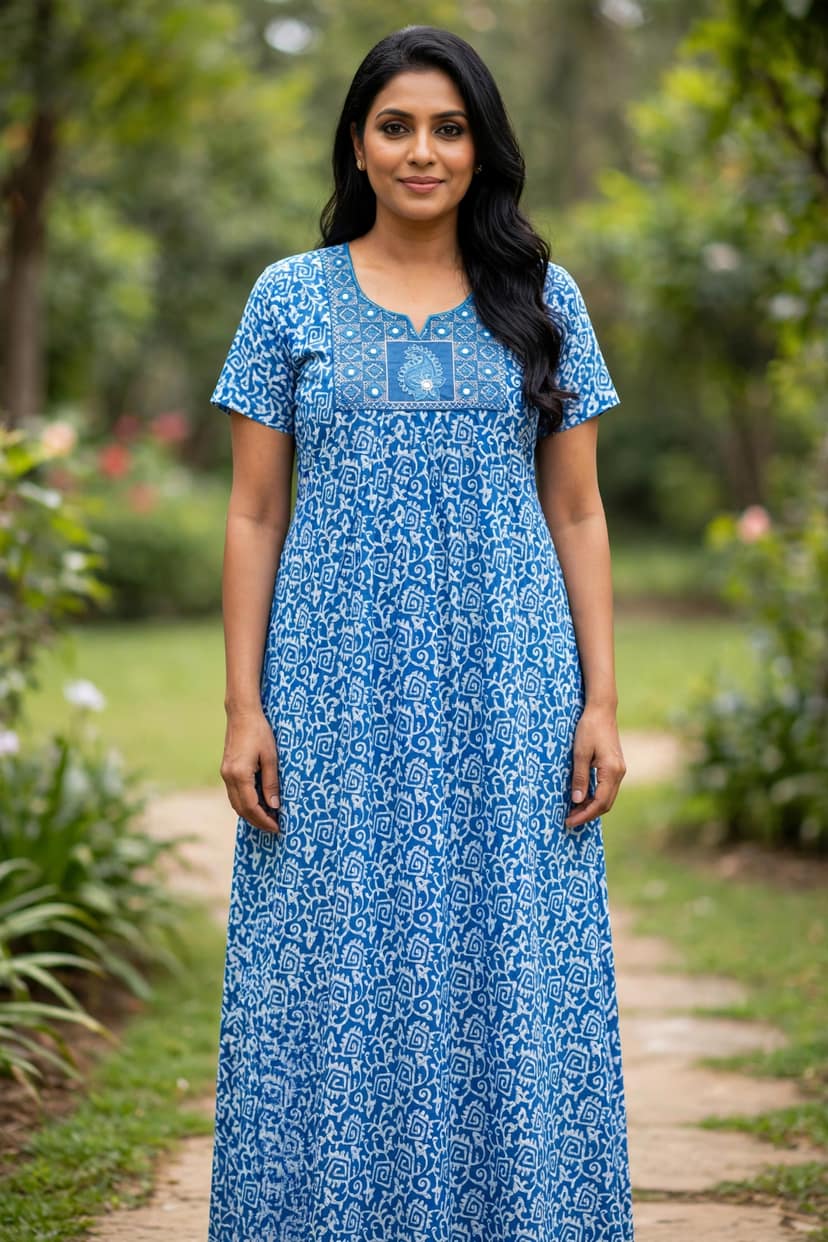 Comfortable Night Gown for Women, Soft Everyday Home Wear view 2