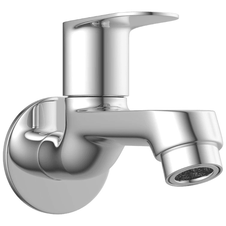 SL-2603 Long Nose Bib Tap With Wall Flange view 2