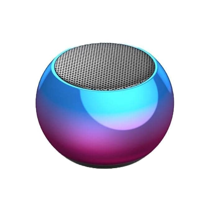 Mini Boost 4 Bluetooth Speaker 4D Mini Electroplating Round Steel Speaker - Multicolor view 2