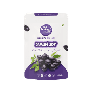 NaturDry Freeze-Dried Jamun Joy | 100% Natural, No Added Sugar, Gluten Free | Healthy Snack | 20g