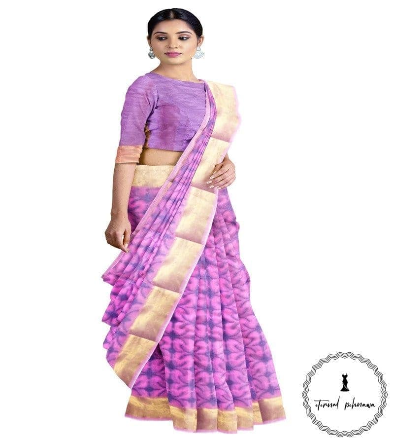 Banarasi Cotton Saree With Zari Work In Attractive Colours