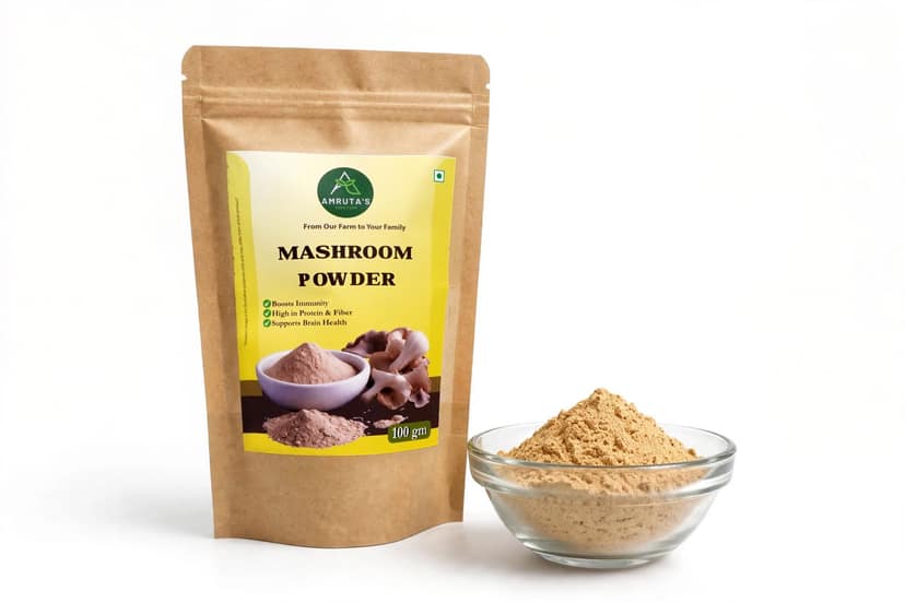 Natural Mushroom Powder 100g Made from Carefully Dried Mushrooms view 2