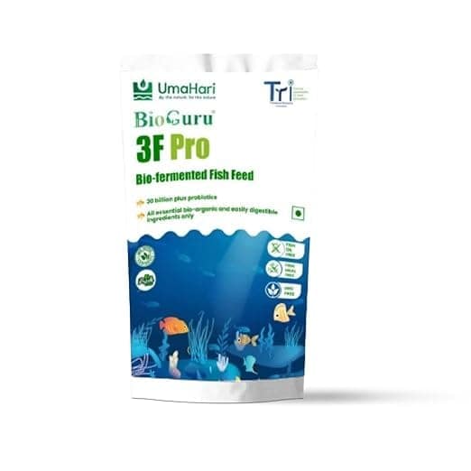 3F Pro: Premium Vegan Fish Food with Growth and Color Enhancing Formula - Essential Nutrients for Daily Feeding of All Aquarium Fish, All Life Stages, Pellet