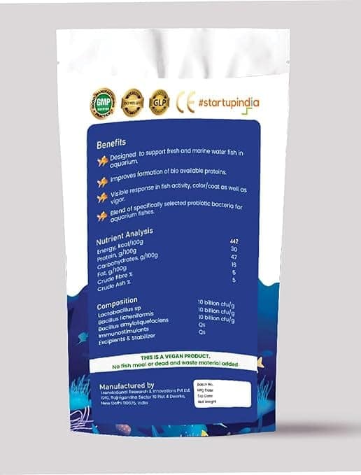 3F Pro: Premium Vegan Fish Food with Growth and Color Enhancing Formula - Essential Nutrients for Daily Feeding of All Aquarium Fish, All Life Stages, Pellet view 2