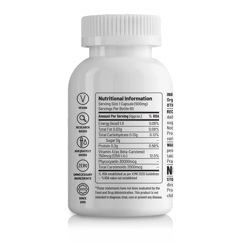 Unived Daily Superfood Spirulina for Energy, Stamina, Detox view 2
