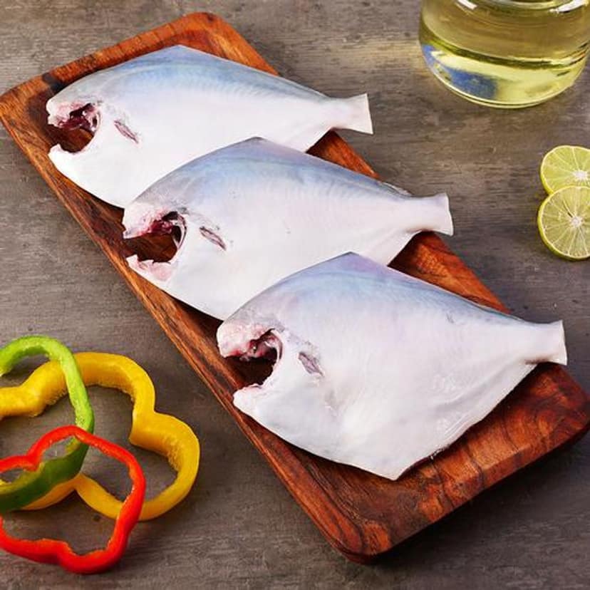 White Pomfret - Steak/Round Slice 400 Grams