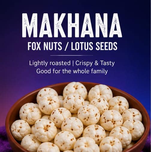 NidhiS Dry Fruits Makhana (Fox Nuts / Lotus Seeds) view 2