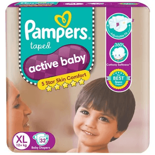 Pampers Taped Diapers XL 32 Pcs