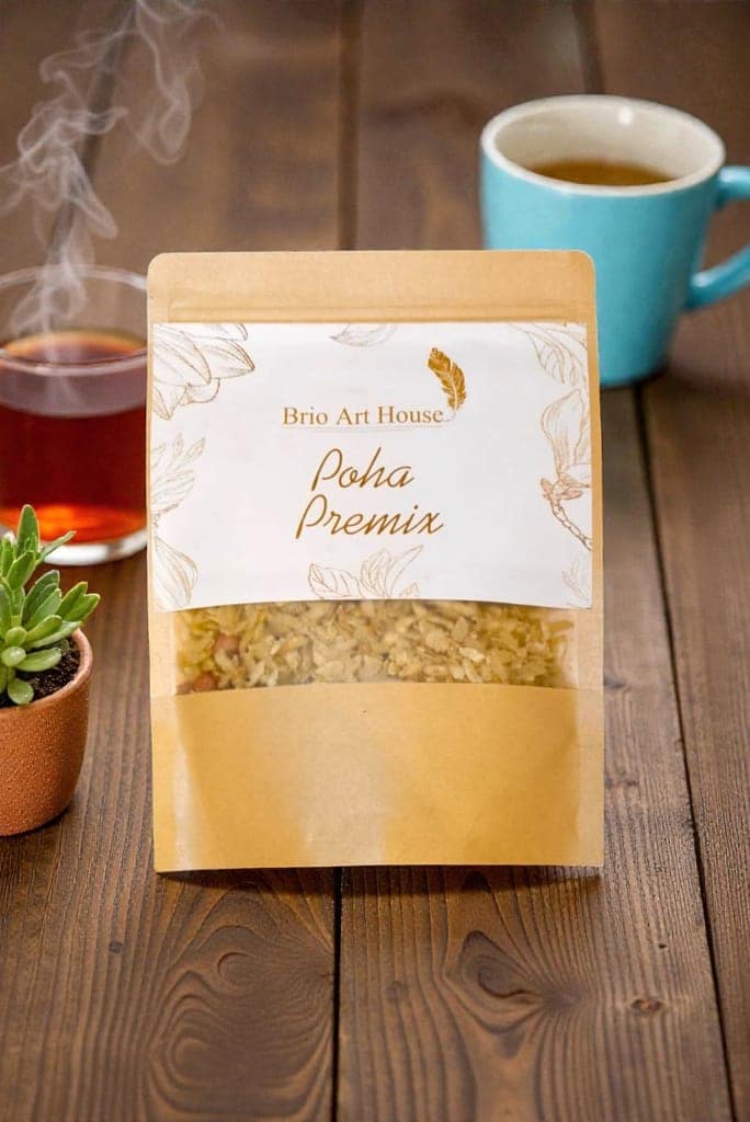 Brio Art House Poha Premix - Authentic Indian Flattened Rice Mix view 2
