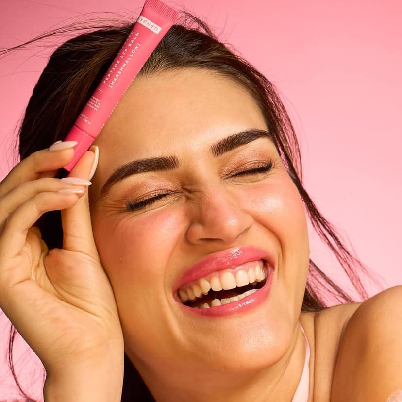 Hyphen Tinted Lip Balm - Marshmallow Pink | 1% Vitamin E, 2% Squalane & Peptides | Brightening Lip Balm for Dark Lips | 24h Moisturization & Hydration for Dry & Chapped Lips - 10 g Hyphen Tinted Lip Balm - Marshmallow Pink | 1% Vitamin E, 2% Squalane & P view 2