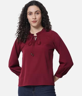 ALL WAYS YOU Women's Crepe Regular Top ( Pink )