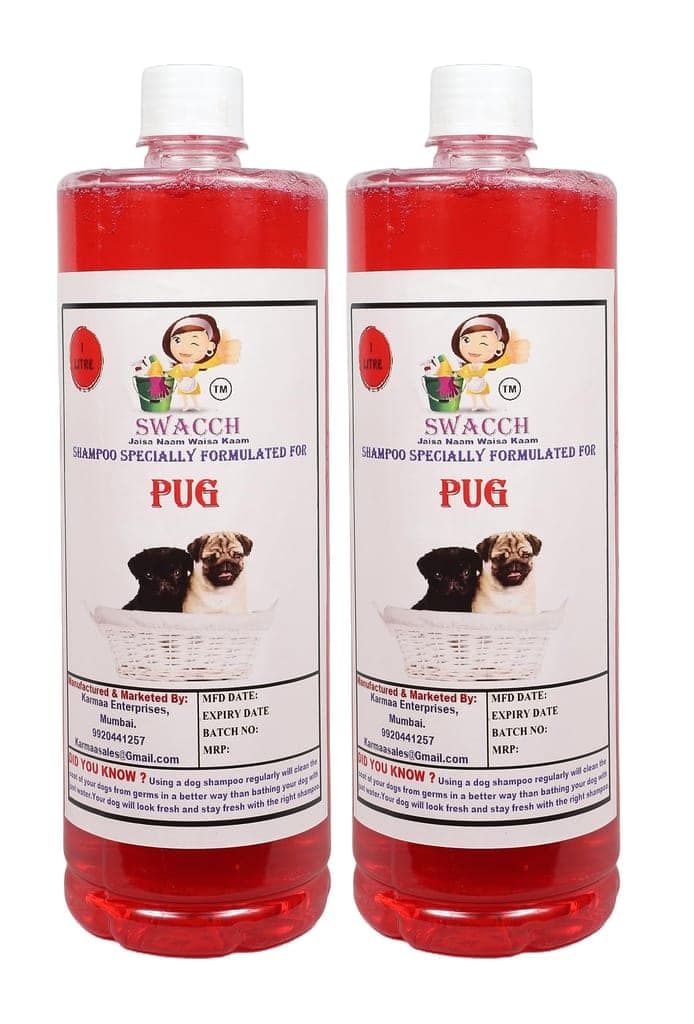 SWACCH Shampoo Specially FORMULATED for Pug (1 Litre) (Combo Pack of 2) Jasmine view 2