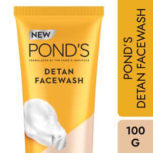 Ponds Detan Facewash With Brightening Vitamin C Niacinamide 100 g