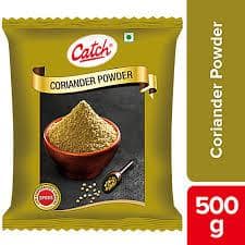 Catch Coriander/Dhaniya Powder - Exotic, Pure Spices, For Cooking, 500 G Pouch