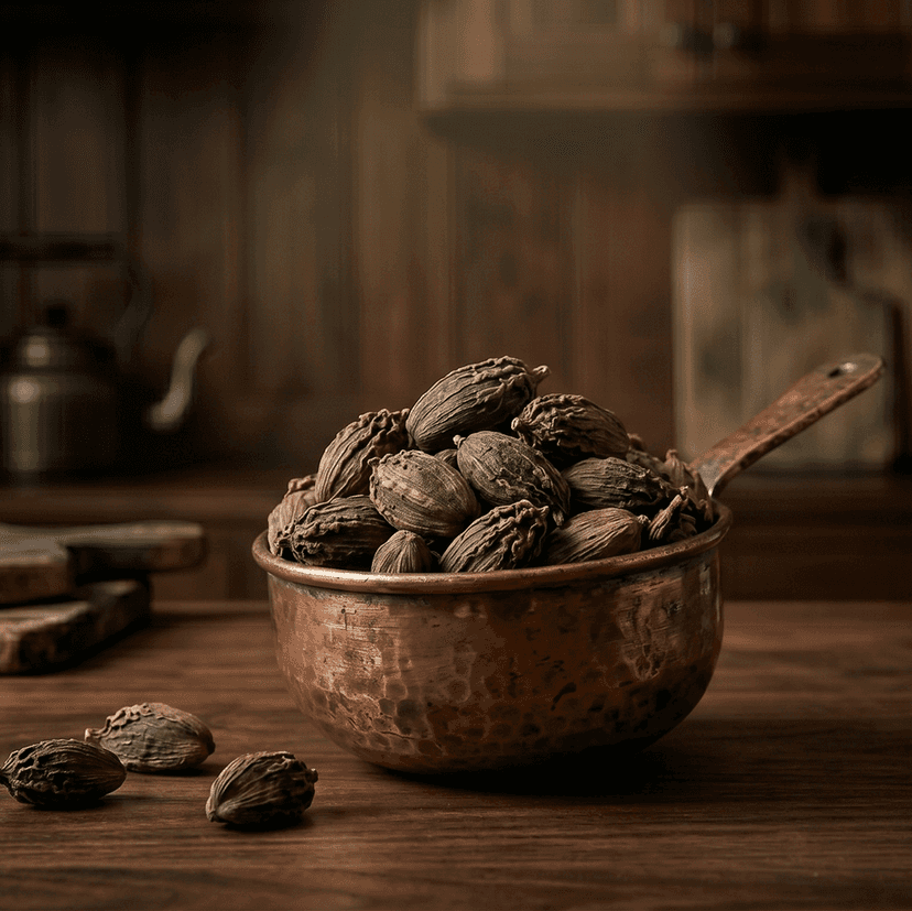 ODM Masala Black Cardamom (Badi Elaichi) - Whole Smoky Pods