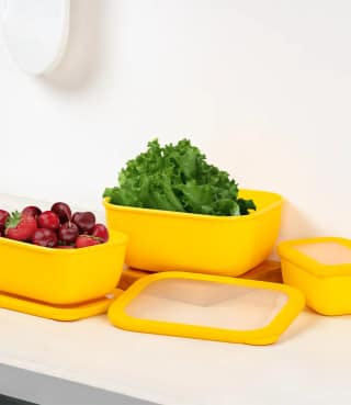 Soul Chef Stackable Airtight Three Piece Rectangle Container Set