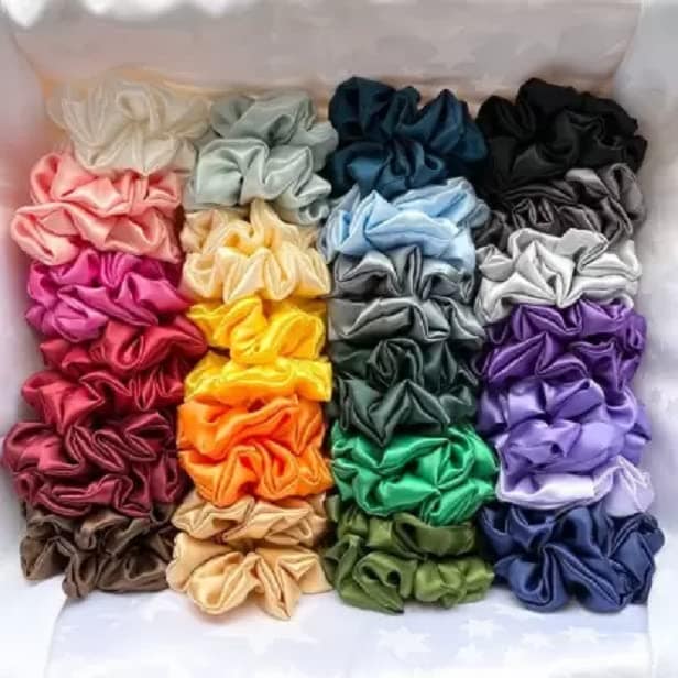 Elecsera Scrunchies Pack of 15 Rubber Band (Multicolor) view 2