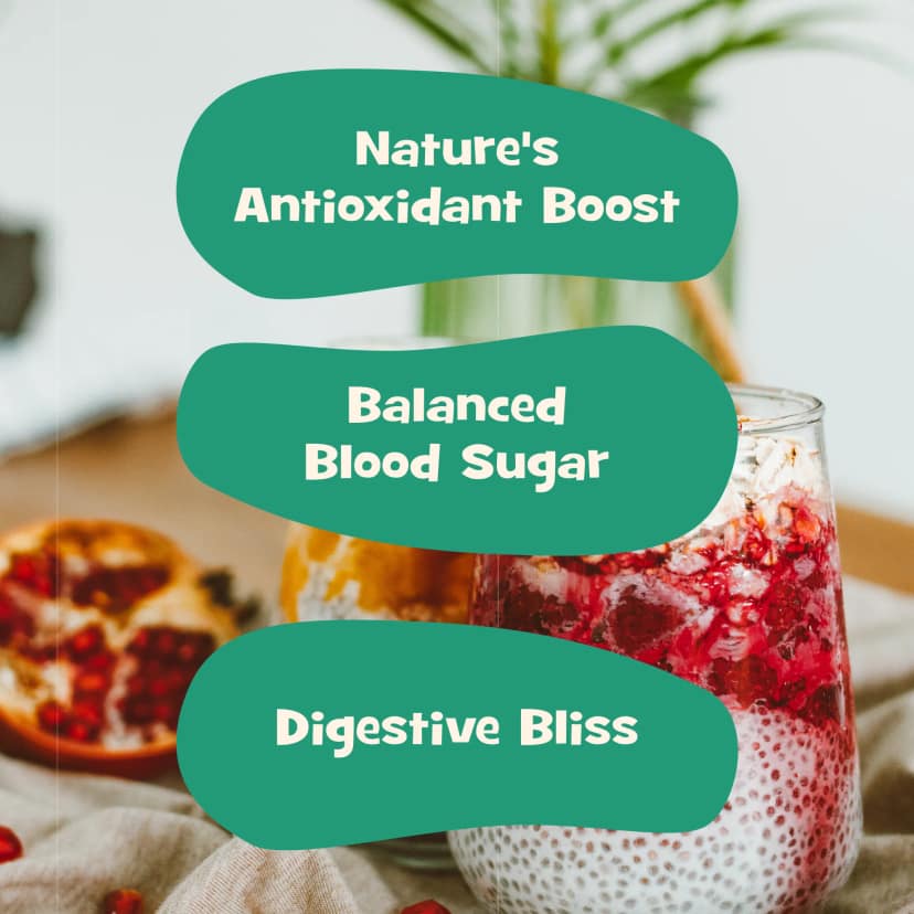 nourish you Raw Black Chia Seeds view 2