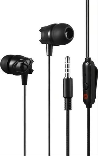 MZ M105 Stereo Earphone - Grey with Strong Bass & High Definition Sound Quality