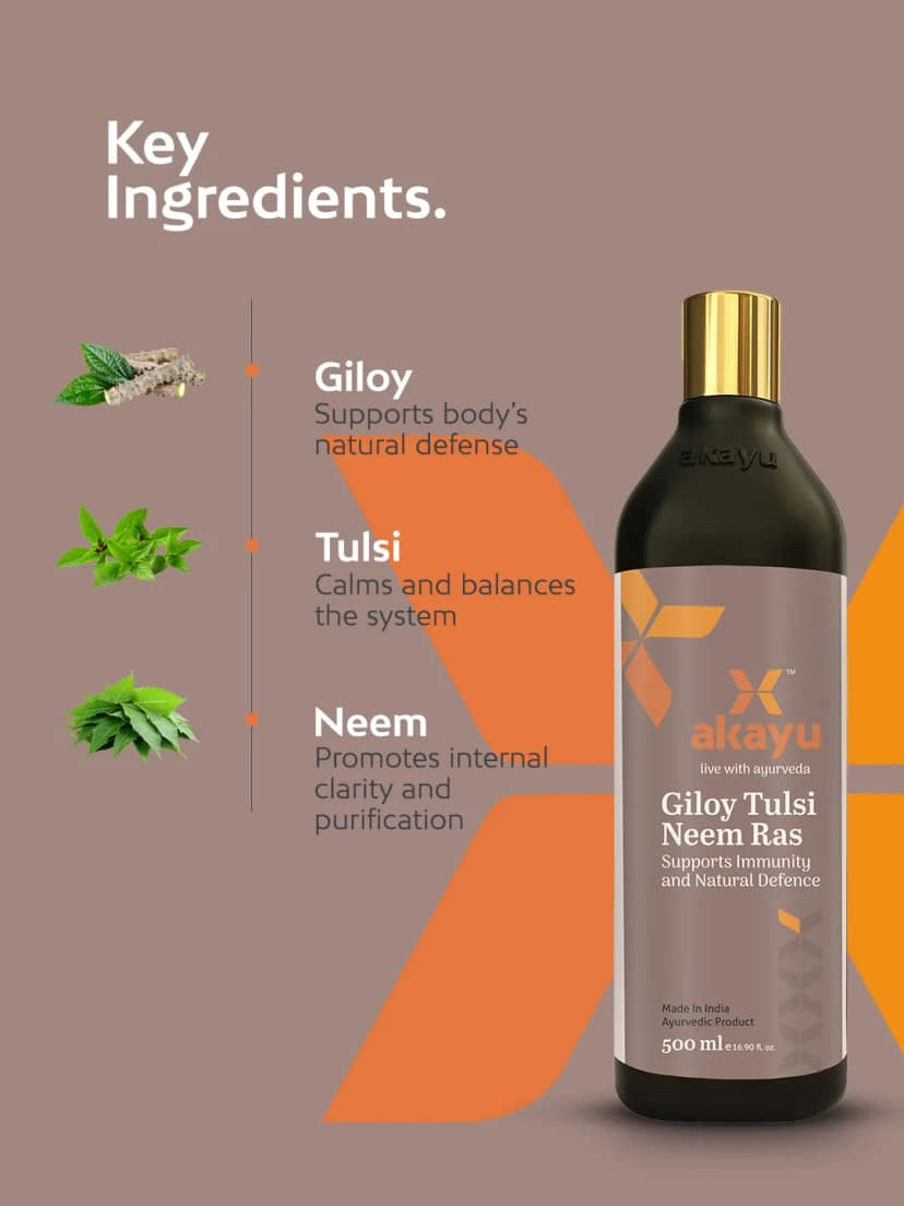 Akayu Giloy Tulsi Neem Ras – Herbal Drink for Immunity view 2