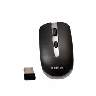 Zebion Wonder Wireless Mouse, 2.4 GHz USB - Black