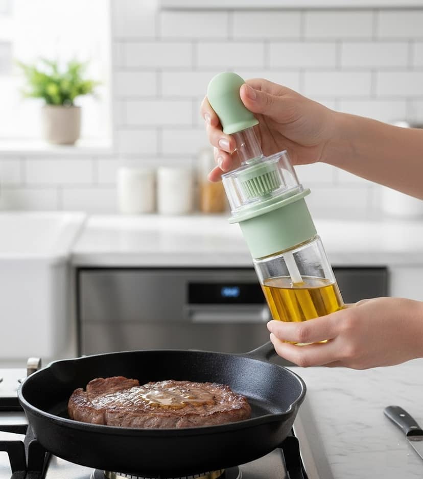 Modi Care Brush Ease Oil Bottle With Basting Brush view 2