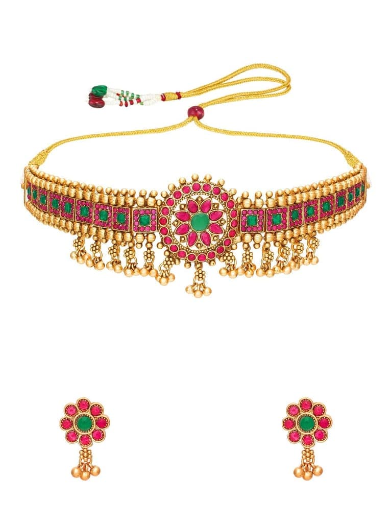 Morison Golden Charm Necklace and Earrings Set Radiate Timeless Elegance view 2
