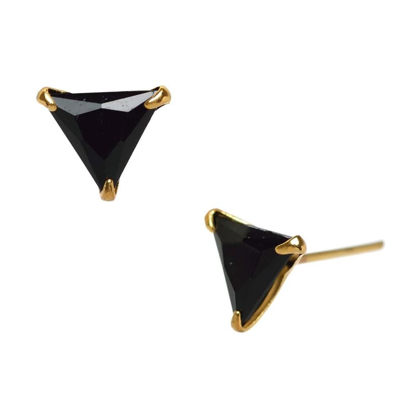 Aarohi13 BLACK TRIANGLE SHAPE EARRING FOR WOMAN AND GIRL view 2