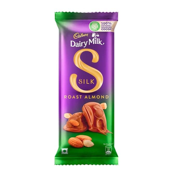 Cadbury Dairy Milk Silk Dairy Milk Silk - Roast Almond Chocolate Bar, 143 g