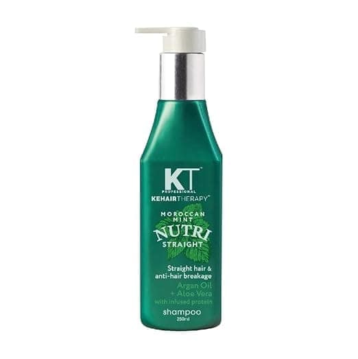 Moroccan Mint Nutri Straight Shampoo | Infused with Argan Oil & Aloe Vera | Straight Hair & Anti-Hair Breakage | Sulfate-Free, Paraben-Free | 250ml