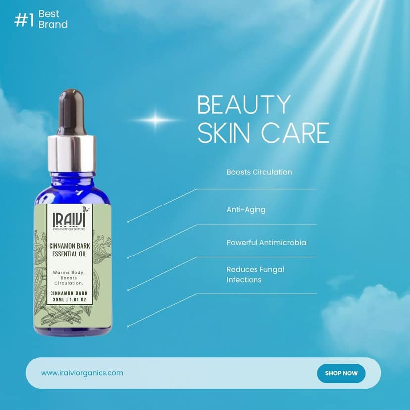 Iraivi Premium Cinamon Bark Essential Oil | Pure & Natural by Iraivi Organics view 2