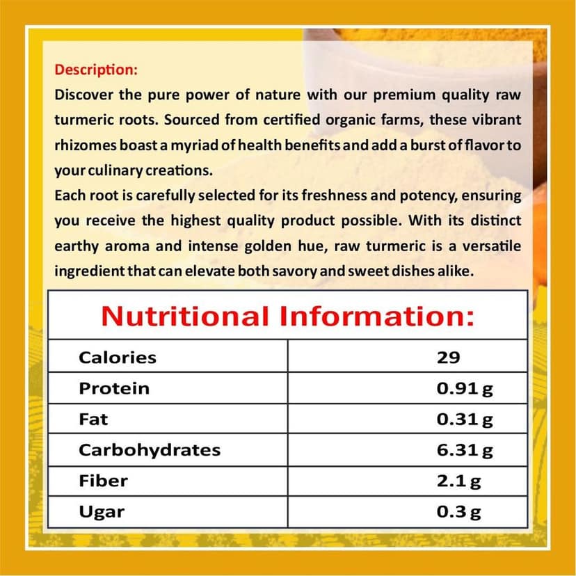 Raw Turmeric (200 g) view 2