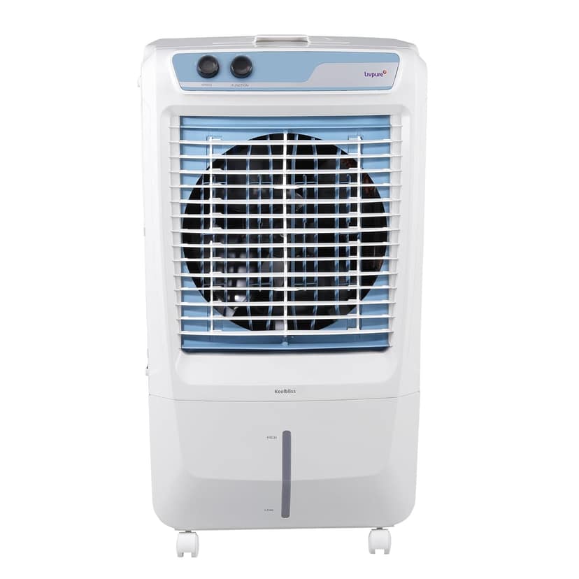 Livpure Koolbliss Desert Air Cooler - 88 L, 190W Motor with Thermal Overload Protection, Big Ice Chamber, Antibacterial Honeycomb Pads, Inverter Compatibility, 2 Years Warranty on Motor - White