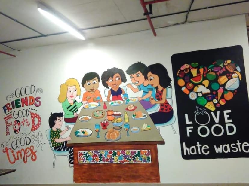 LOVE FOOD HATE WASTE MURAL