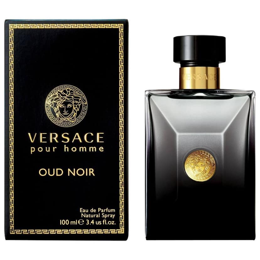 Versace Oud Noir Eau de Parfum for Men 100ml – Premium Fragrance, Bold & Exotic Scent, Luxury Perfume for Men & Women
