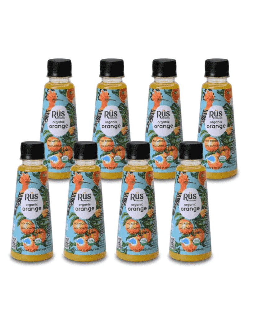 Organic Orange Juice - No Added Sugar - No Concentrate - (Pack of 08) 200 ml view 2
