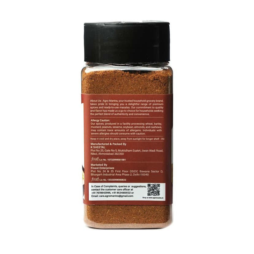 Agro Mantra Shahi Garam Masala Spice Mix 100g | Rich & Aromatic Blend | Perfect for Curries, Biryani, Marinades & Snacks | Authentic Indian Flavor | Fresh & Preservative-Free (pack of 3) view 2