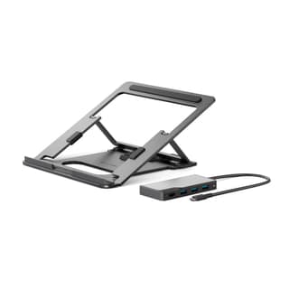 ALOGIC Flex Adjustable Laptop Stand with 5 in 1 4K USB-C Hub