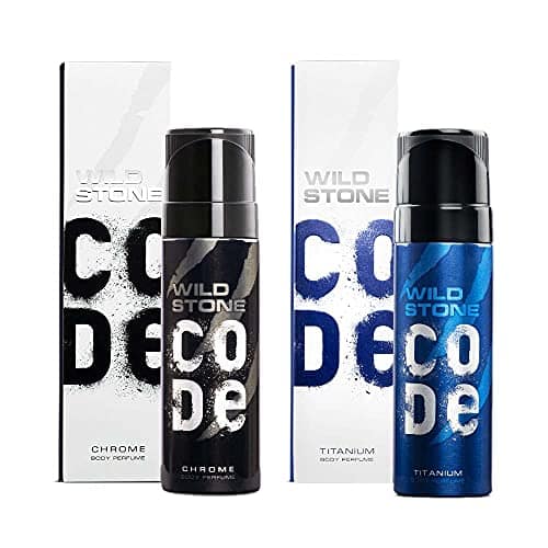 WILD STONE CODE Chrome And Titanium Long Lasting No Gas Body Perfume Spray For Men, Pack Of 2 (150Ml Each) WILD STONE CODE Chrome And Titanium Long Lasting No Gas Body Perfume Spray For Men, Pack Of 2 (150Ml Each) - 150 ml (Pack of 2) view 2