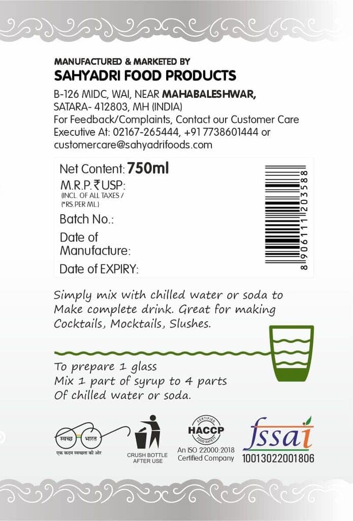Frujoy Minted Green Apple Mint Mojito 750ml | For Drinks Juices | Fruit Mocktail | Cocktail | Sharbat | Baking Essentials | Beverages view 2