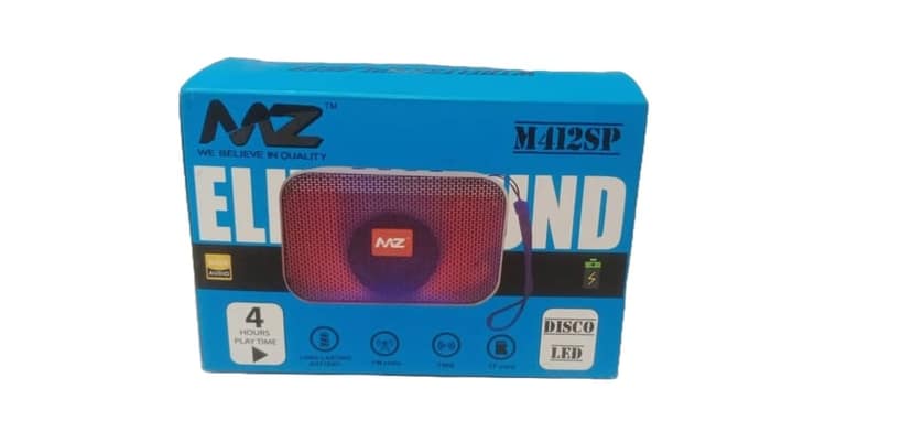 MZ M-412SP Bluetooth Speaker - Portable with Disco LED, 4 Hour Playtime view 2