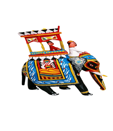 Handcrafted Wooden Elephant Showpiece - Indian Art Decor view 2