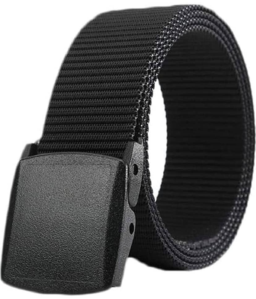Om Developers - Black Canvas Men's Casual Belt ( Pack of 1 )