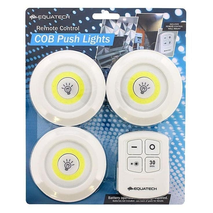 Wireless Smart LED Under Cabinet Lights (Pack of 3) Battery Powered Night Lamps with Remote Control for Kitchen, Wardrobe, Cupboard, Stairs Best Gift for Home Lighting ( Without Power Cell ) view 2