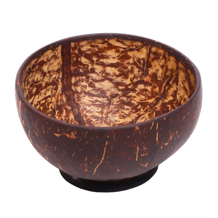 Coconut Shell Bowl for Salad, Smoothies, Soups Cereals & Ice Cream (Small) view 2