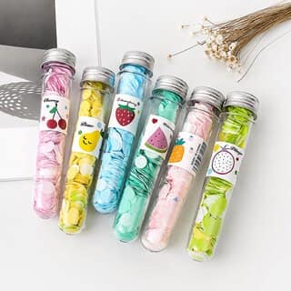 Paper Soap Sheets for Travel, Safe Effective, Pocket Size Paper Soap for Kids Adults, Cute Flower Design Tube, 1 Pcs